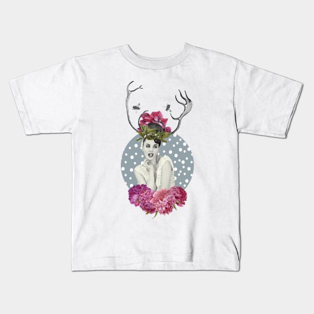 WHITE VELVET Kids T-Shirt by GloriaSanchez